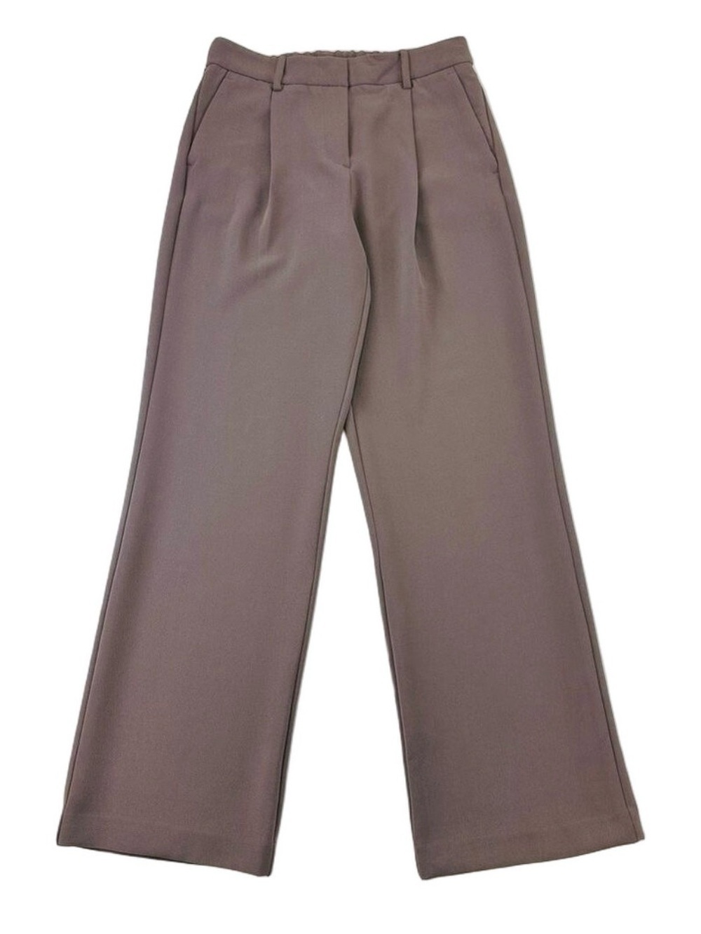 DKNY womens trouser pant muted plum pleat front crepe Size 4 professional office